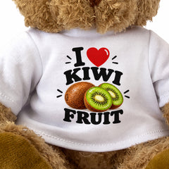 I LOVE KIWI FRUIT - Teddy Bear Cute Cuddly - Funny Food Gift Present