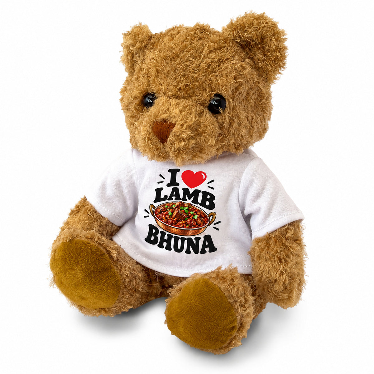 I LOVE LAMB BHUNA - Teddy Bear Cute Cuddly - Funny Food Gift Present