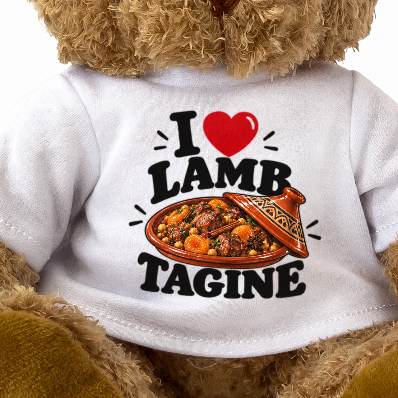 I LOVE LAMB TAGINE - Teddy Bear Cute Cuddly - Funny Food Gift Present
