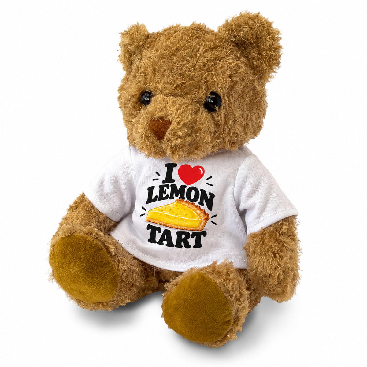 I LOVE LEMON TART - Teddy Bear Cute Cuddly - Funny Food Gift Present