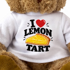 I LOVE LEMON TART - Teddy Bear Cute Cuddly - Funny Food Gift Present