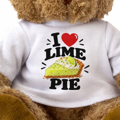 I LOVE LIME PIE - Teddy Bear Cute Cuddly - Funny Food Gift Present