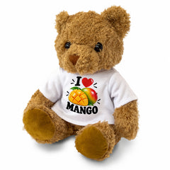 I LOVE MANGO - Teddy Bear Cute Cuddly - Funny Food Gift Present