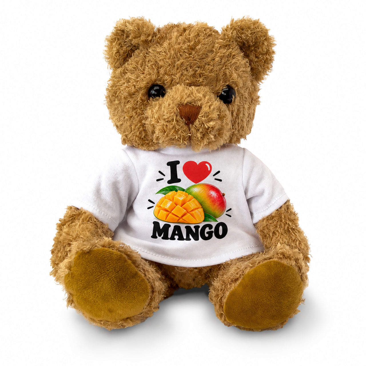 I LOVE MANGO - Teddy Bear Cute Cuddly - Funny Food Gift Present