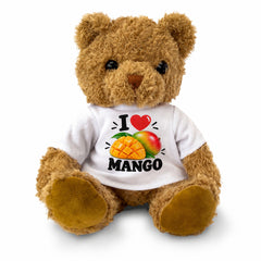 I LOVE MANGO - Teddy Bear Cute Cuddly - Funny Food Gift Present