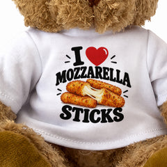 I LOVE MOZZARELLA STICKS - Teddy Bear Cute Cuddly - Funny Food Gift Present