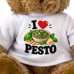 I LOVE PESTO - Teddy Bear Cute Cuddly - Funny Food Gift Present