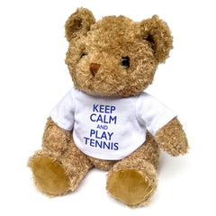 Keep Calm And Play Tennis - Teddy Bear