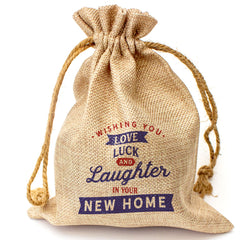 Wishing You Love, Luck & Laughter In Your New Home - Toasted Coconut Bowl Candle – Soy Wax - Gift Present