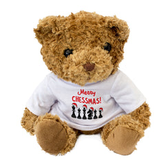 Merry Chessmas! - Teddy Bear - Chess Fan Christmas Gift Present