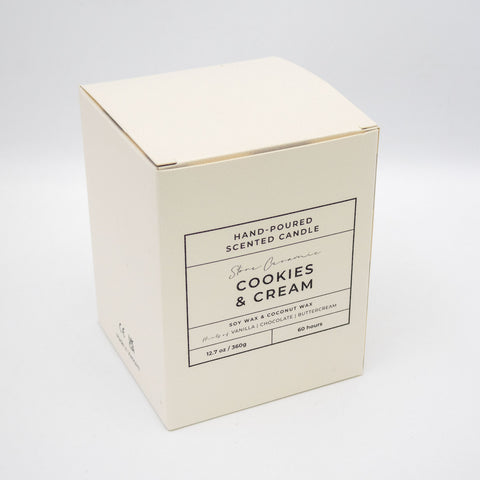 Ceramic Stone Effect Candles x 12 – Cookies & Cream (Wholesale UK Only)