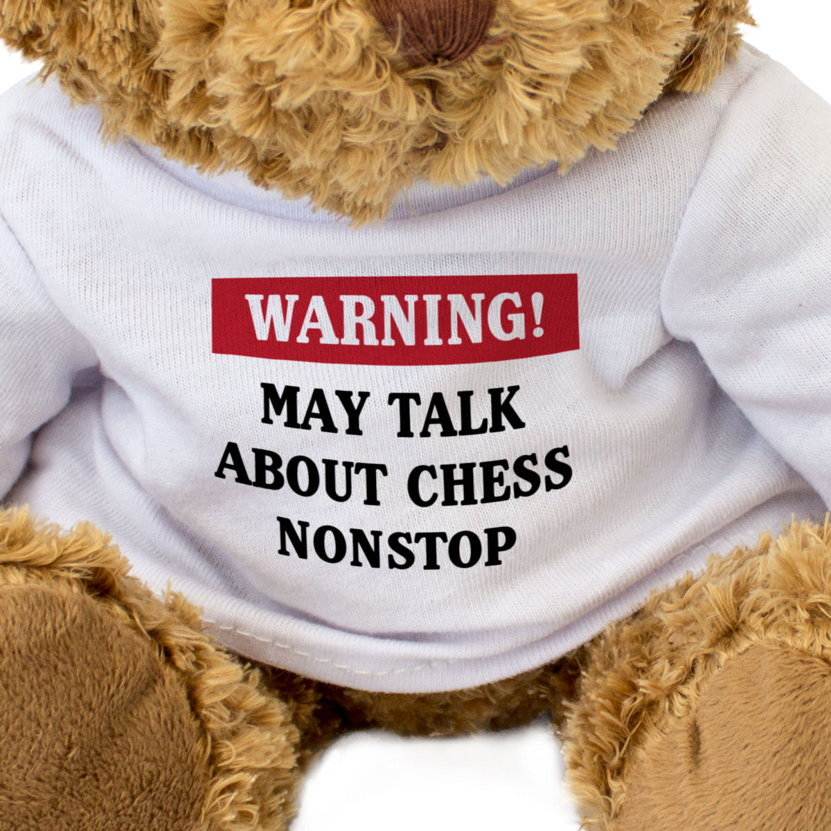 Warning! May Talk About Chess Nonstop - Teddy Bear