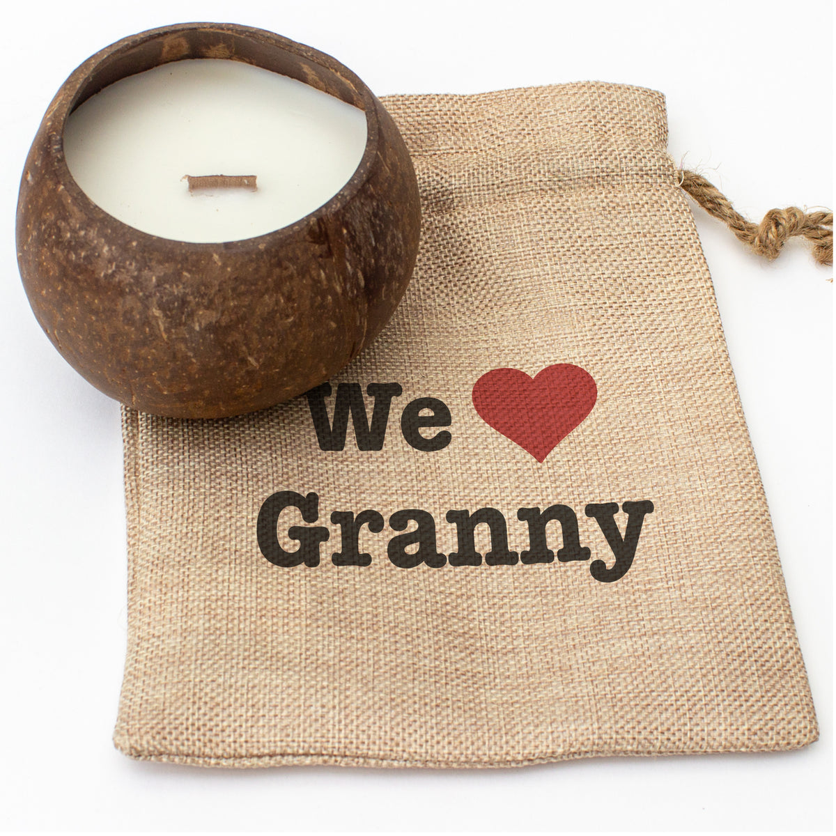 We Love Granny - Toasted Coconut Bowl Candle – Soy Wax - Gift Present