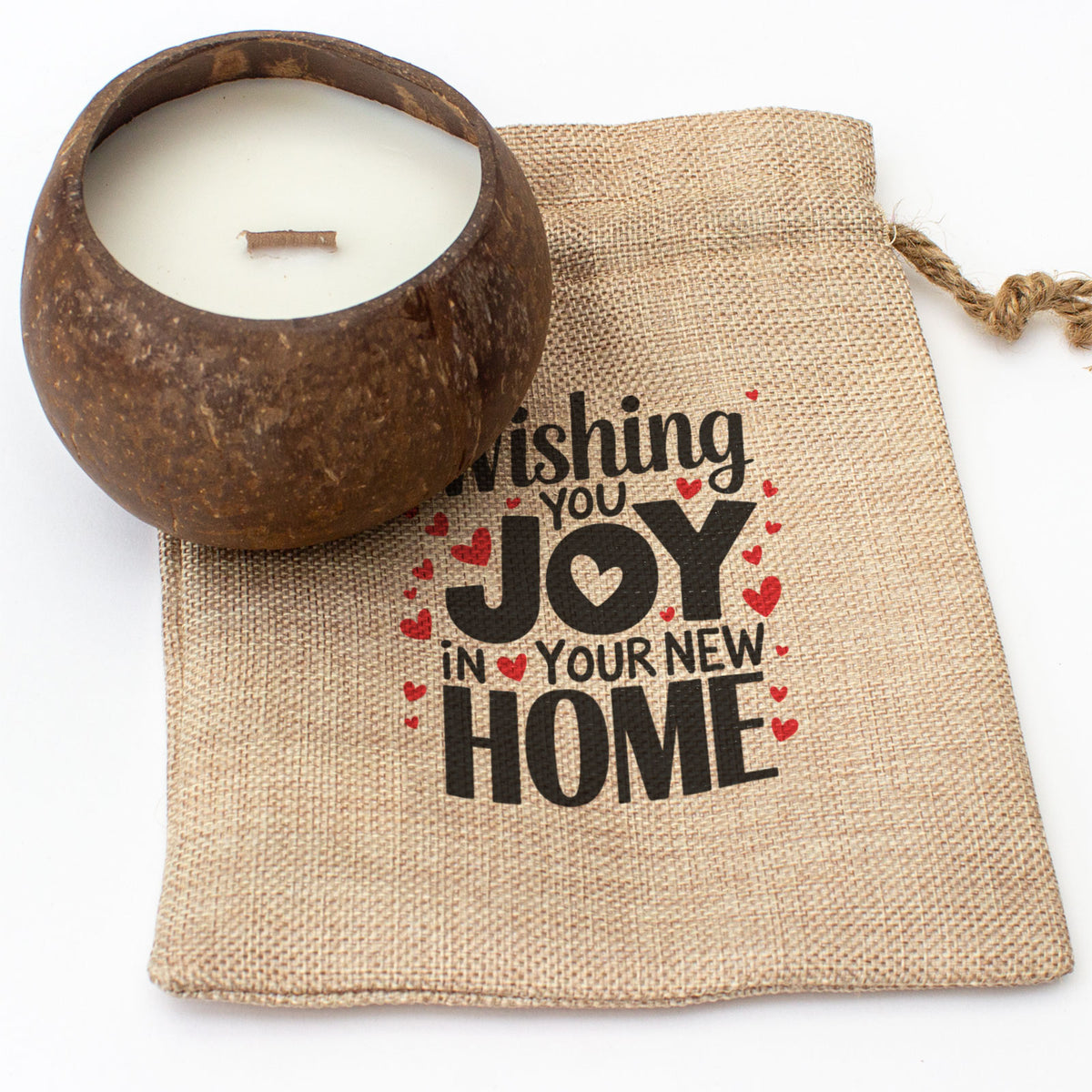 Wishing You Joy In Your New Home - Toasted Coconut Bowl Candle – Soy Wax - Gift Present