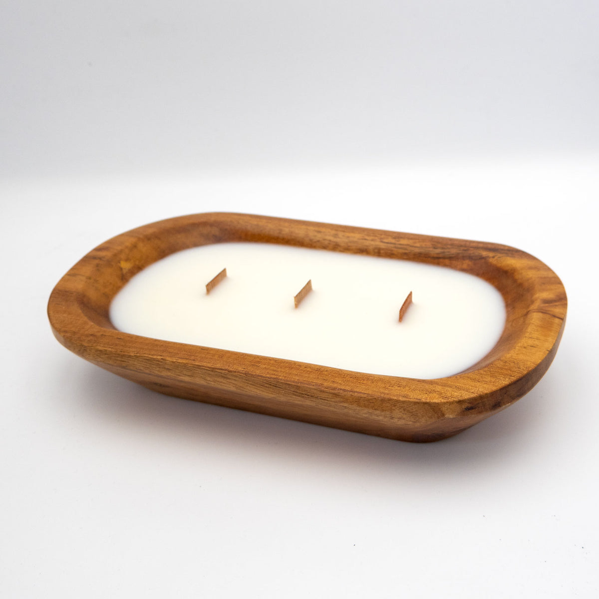 Wooden Bowl Candle 3 Wick - x12 (Wholesale UK Only)