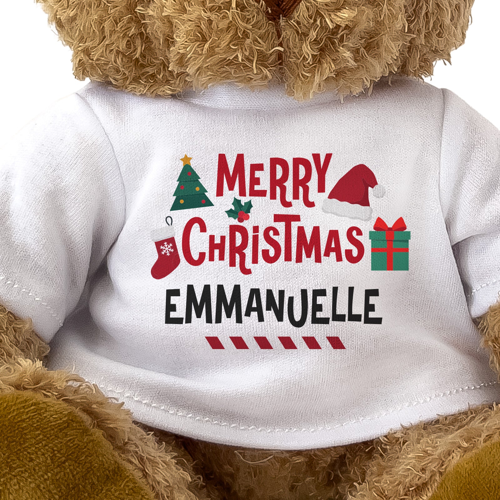 Close-up of the Merry Christmas Emmanuelle T-shirt design