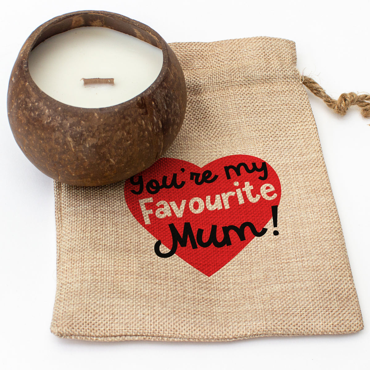 You're My Favourite Mum! - Toasted Coconut Bowl Candle – Soy Wax - Gift Present