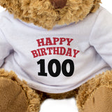 Happy Birthday 100 - Teddy Bear