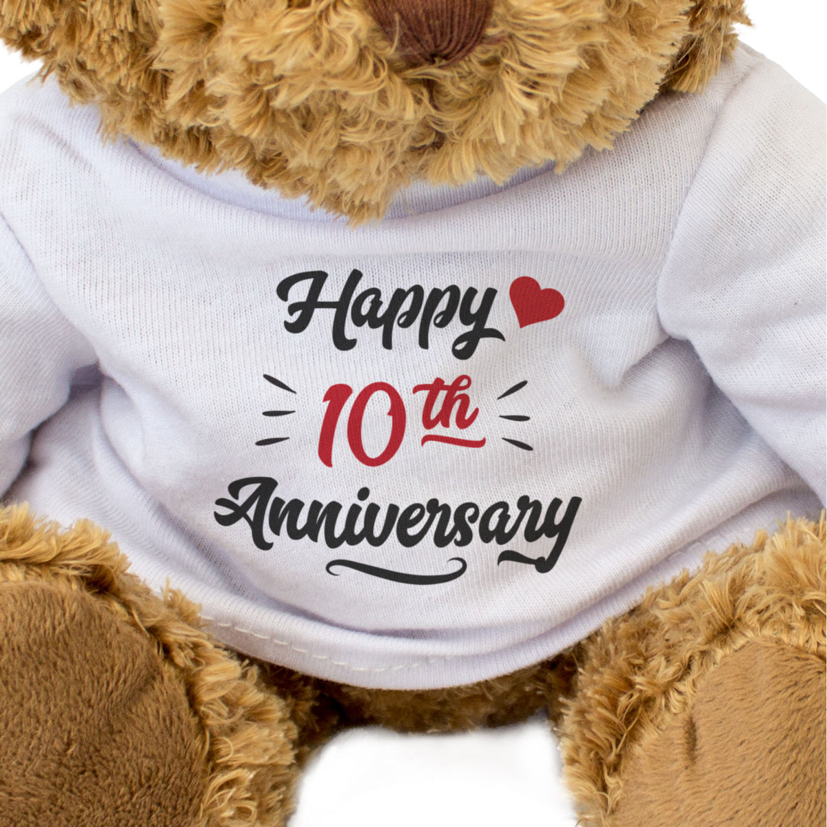 Happy 10th Anniversary - Teddy Bear