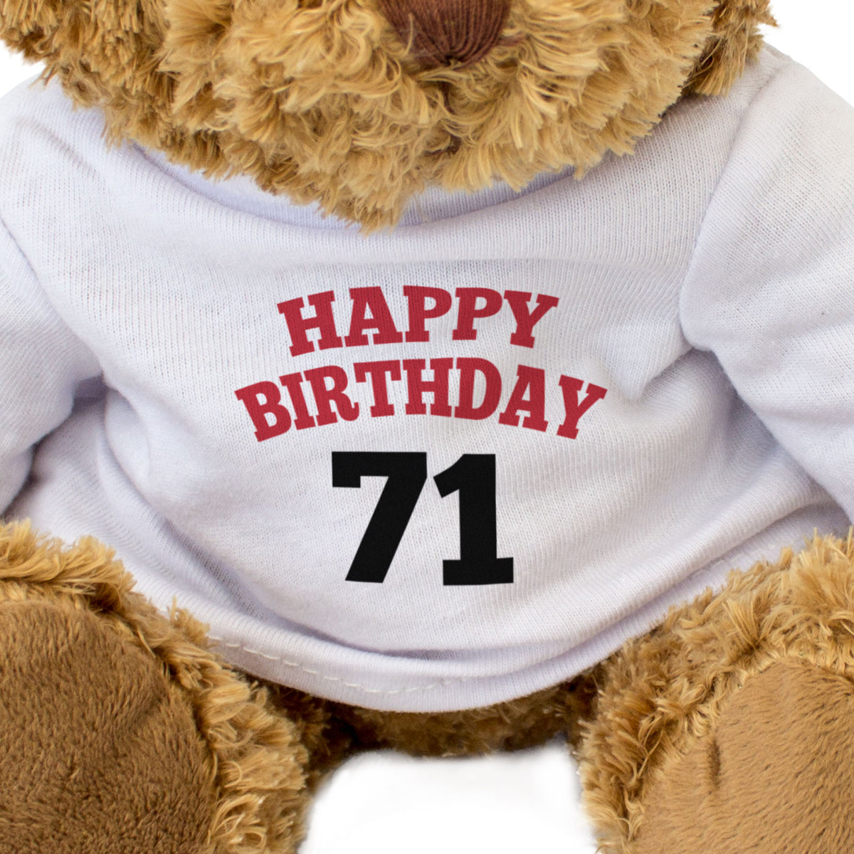 Happy Birthday 71 - Teddy Bear