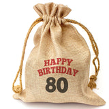 HAPPY BIRTHDAY 80 - Toasted Coconut Bowl Candle – Soy Wax - Gift Present