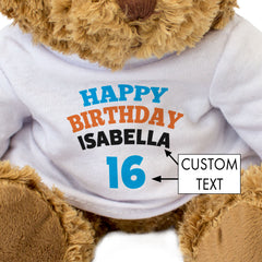 Birthday Bear With Custom Name and Age