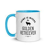 Home Is Where The Golden Retriever Is - Tea Coffe Mug