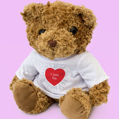 I Love You Teddy Bear - Heart Design