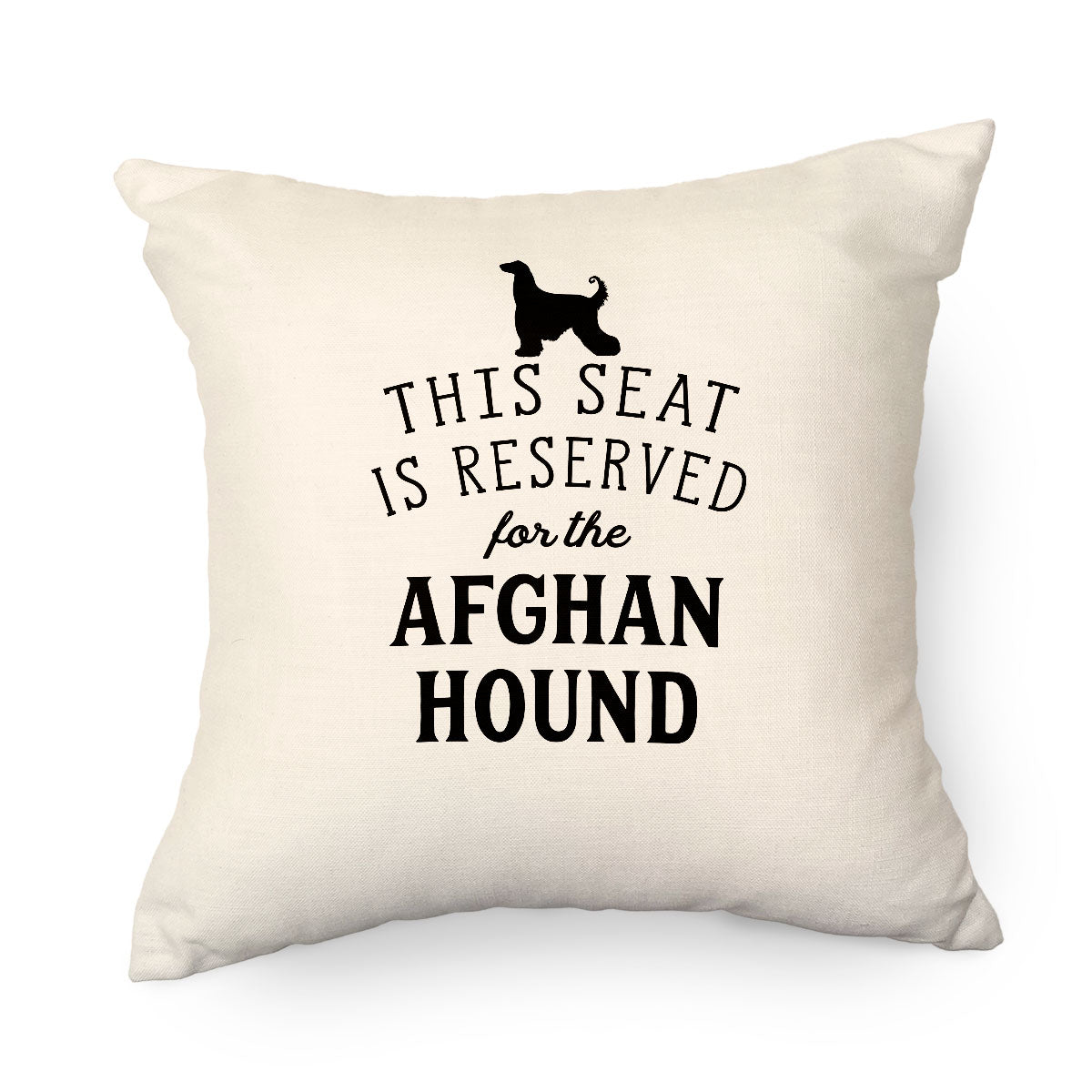 Reserved for the Afghan Hound Cushion