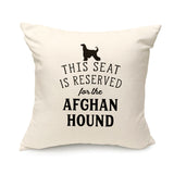 Reserved for the Afghan Hound Cushion