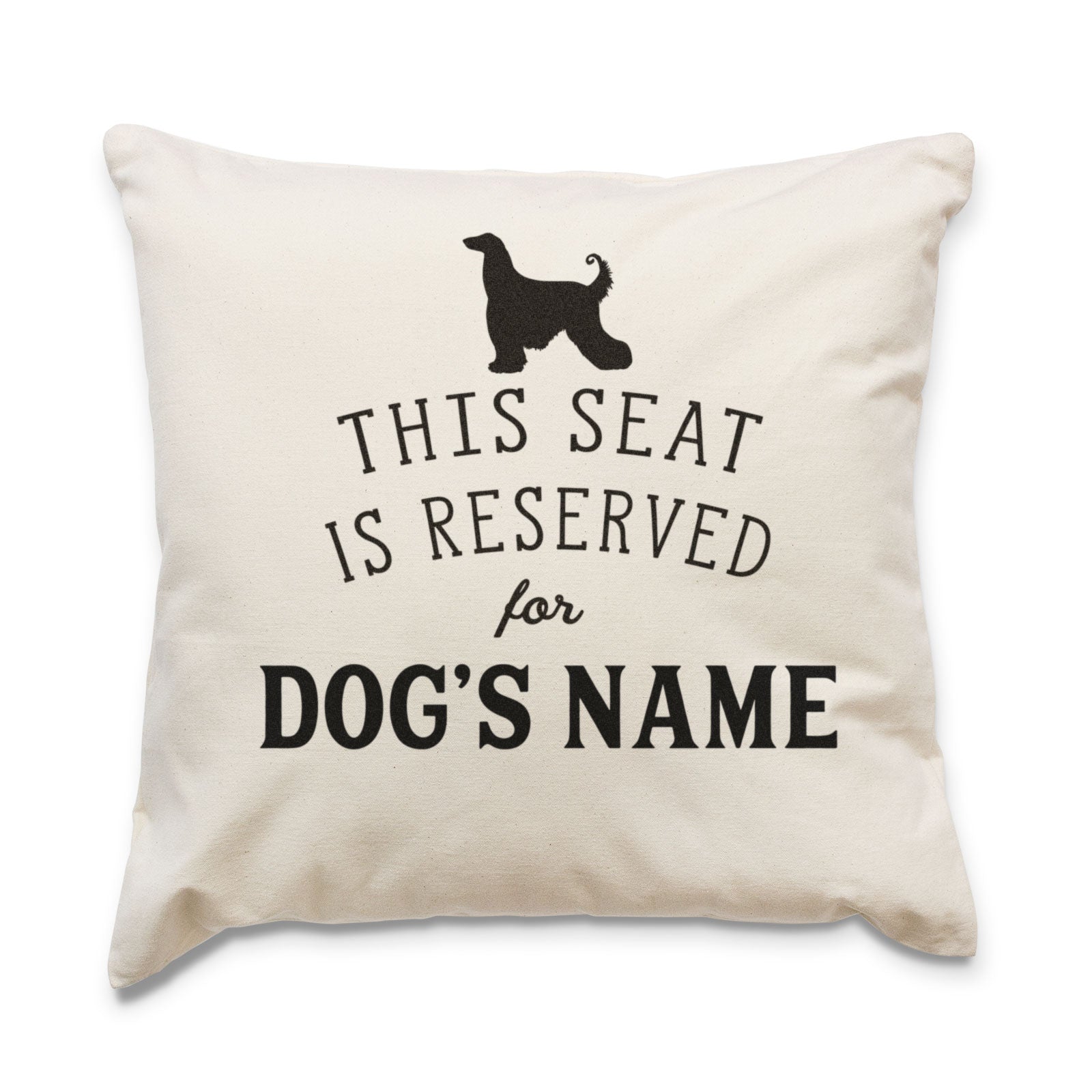 Personalised Dog Breed Cushion Cover - Afghan Hound