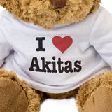 I Love Akitas - Teddy Bear