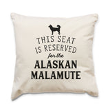 Reserved for the Alaskan Malamute Cushion Cover