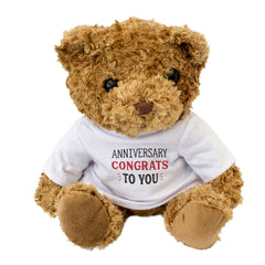 Anniversary Congrats To You - Teddy Bear - Gift Present