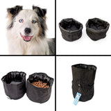 AUSTRALIAN SHEPHERD - Double Portable Travel Dog Bowl - Food And Water