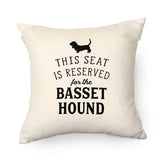 Reserved for the Basset Hound Cushion