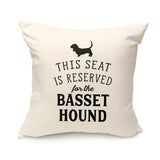 Reserved for the Basset Hound Cushion