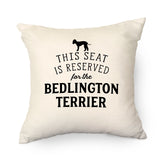 Reserved for the Bedlington Terrier Cushion