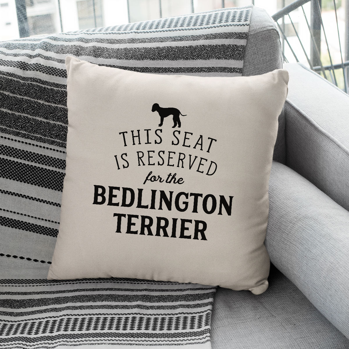 Reserved for the Bedlington Terrier Cushion