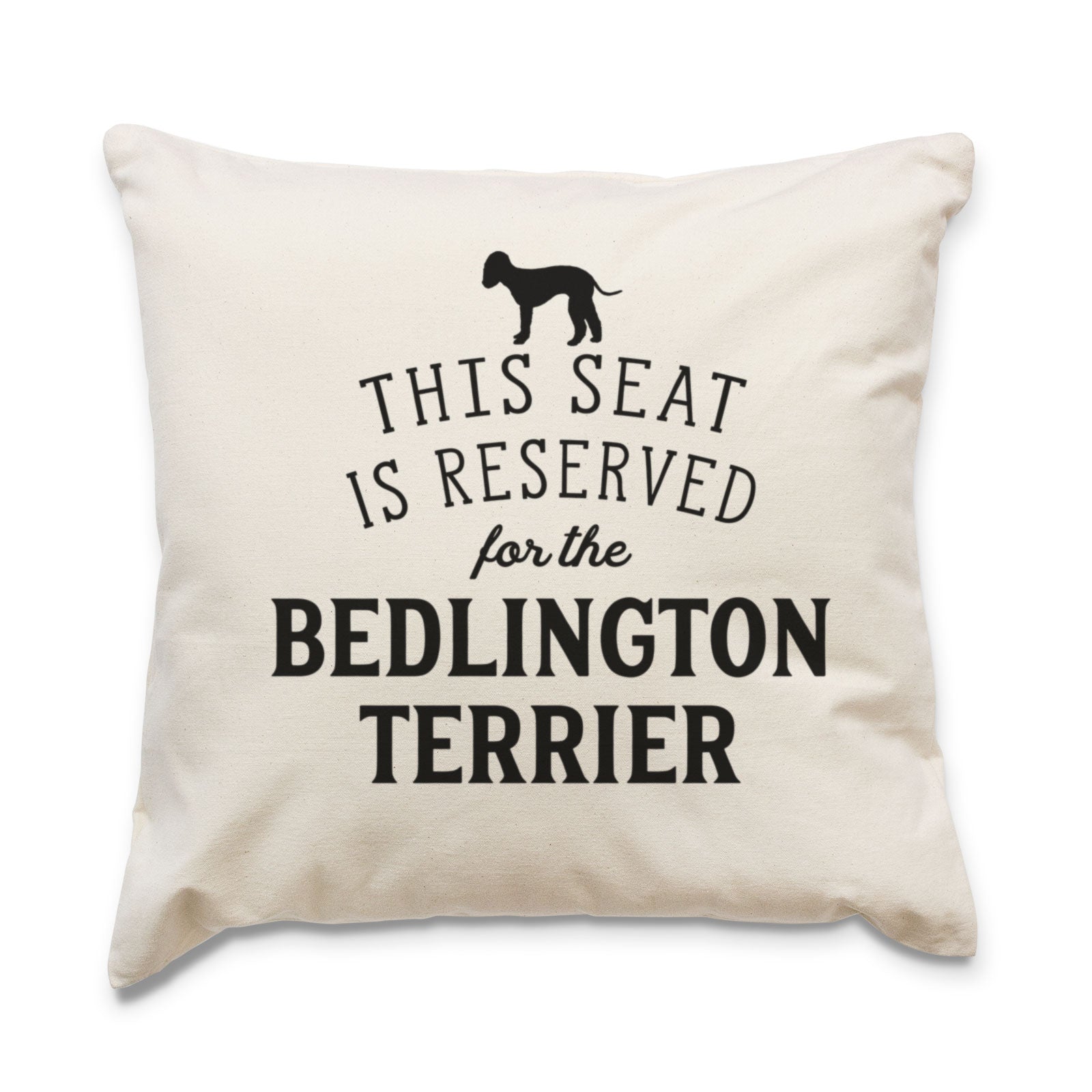 Reserved for the Bedlington Terrier Cushion Cover
