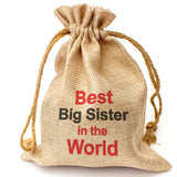 BEST BIG SISTER IN THE WORLD - Toasted Coconut Bowl Candle – Soy Wax - Gift Present