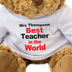 Best In The World Personalised Bear