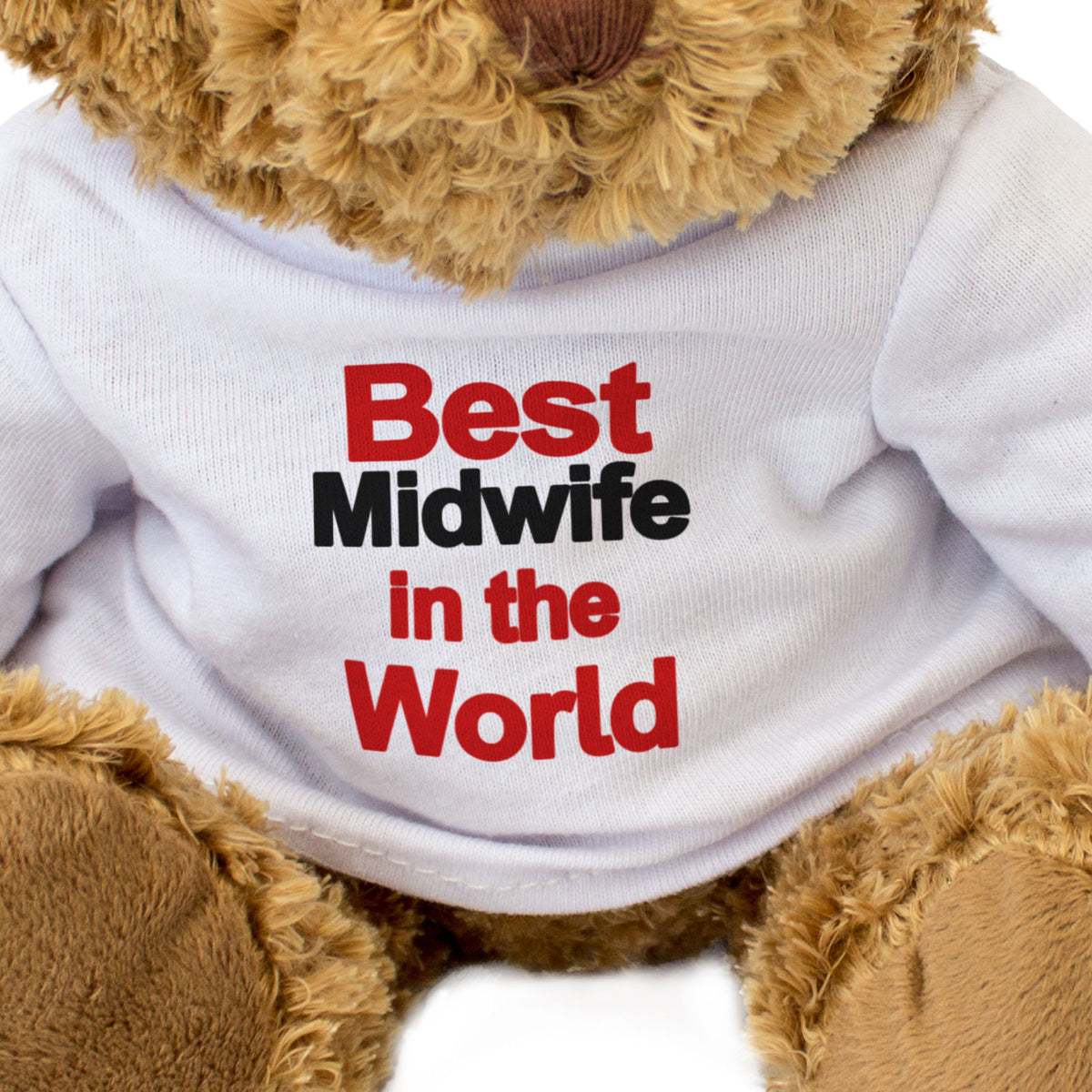 Best Midwife In The World Teddy Bear - Gift Present