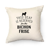 Reserved for the Bichon Frise Cushion