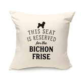 Reserved for the Bichon Frise Cushion