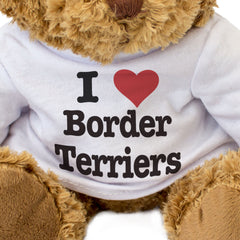 I Love Border Terriers - Teddy Bear