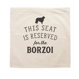 Reserved for the Borzoi Dog Cushion Cover
