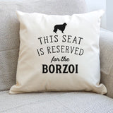 Reserved for the Borzoi Dog Cushion Cover
