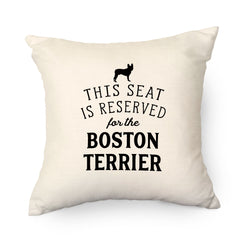 Reserved for the Boston Terrier Cushion