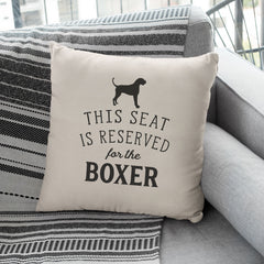 Reserved for the Boxer Cushion